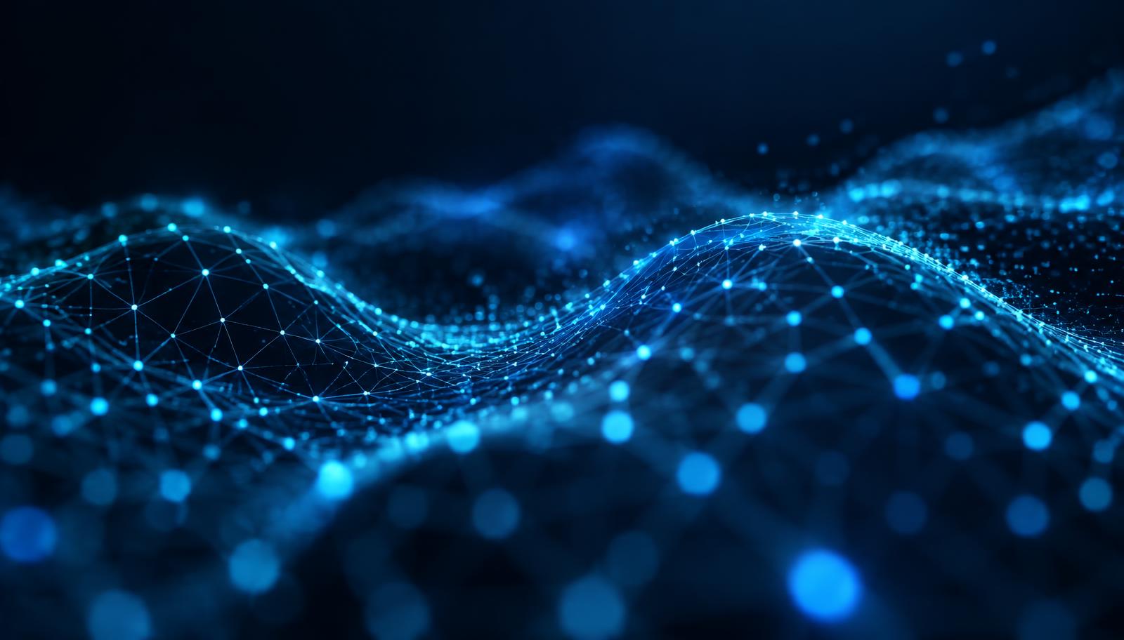 Abstract cloud technology visual